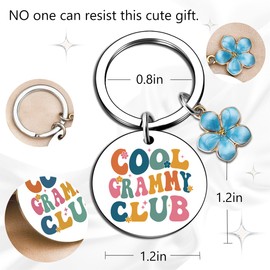 Ikacvb Grammy Gifts For Birthday Unique Grammy Gift Ideas Best Grandma Gifts From Grandkids Cool Grandma Keychain Birthday Christmas Mothers Day Gift For Grandmas