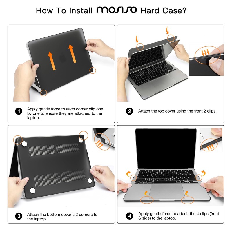 MOSISO Compatible with MacBook Air 13 Inch Case M4 M3