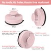 flintronic Pack of 2 Pink Wall Hooks, Suction Cups, Suction