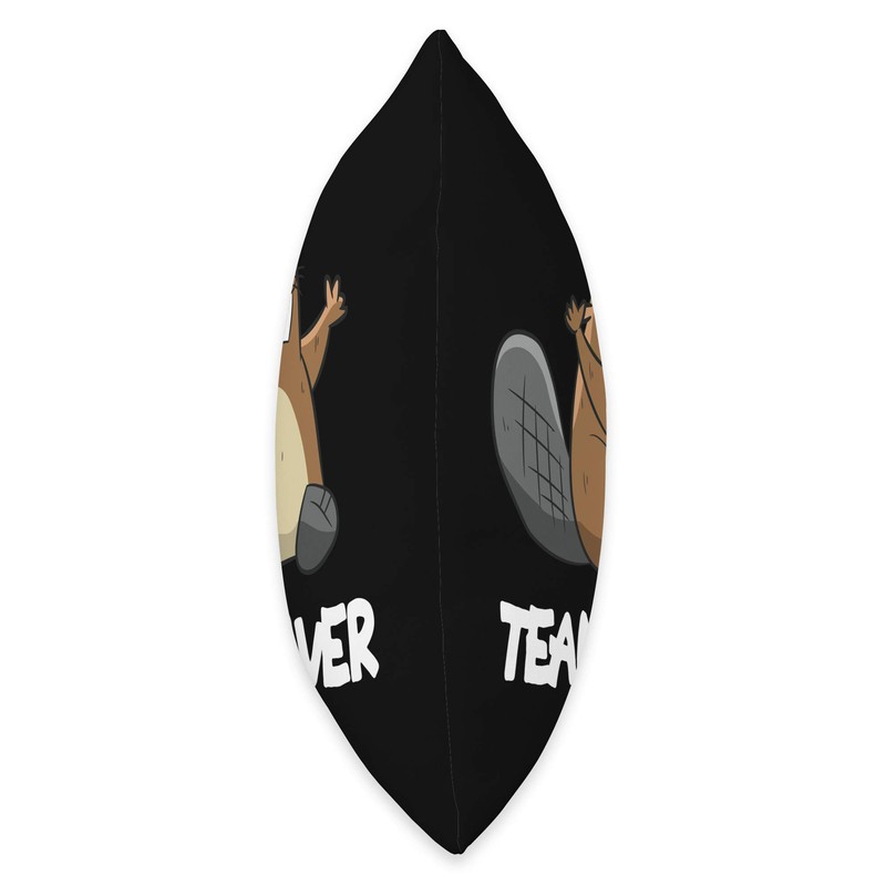 Team Beaver Funny Beaver Throw Pillow
