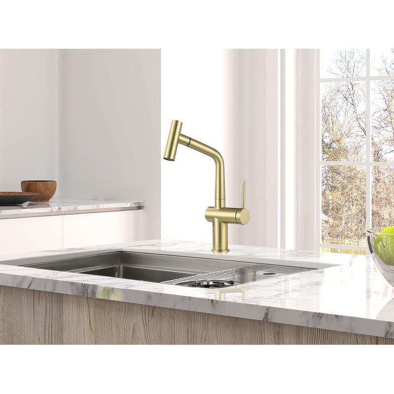 AguaStella AS06CB Champagne Bronze Bar Faucet or Prep Kitchen Sink