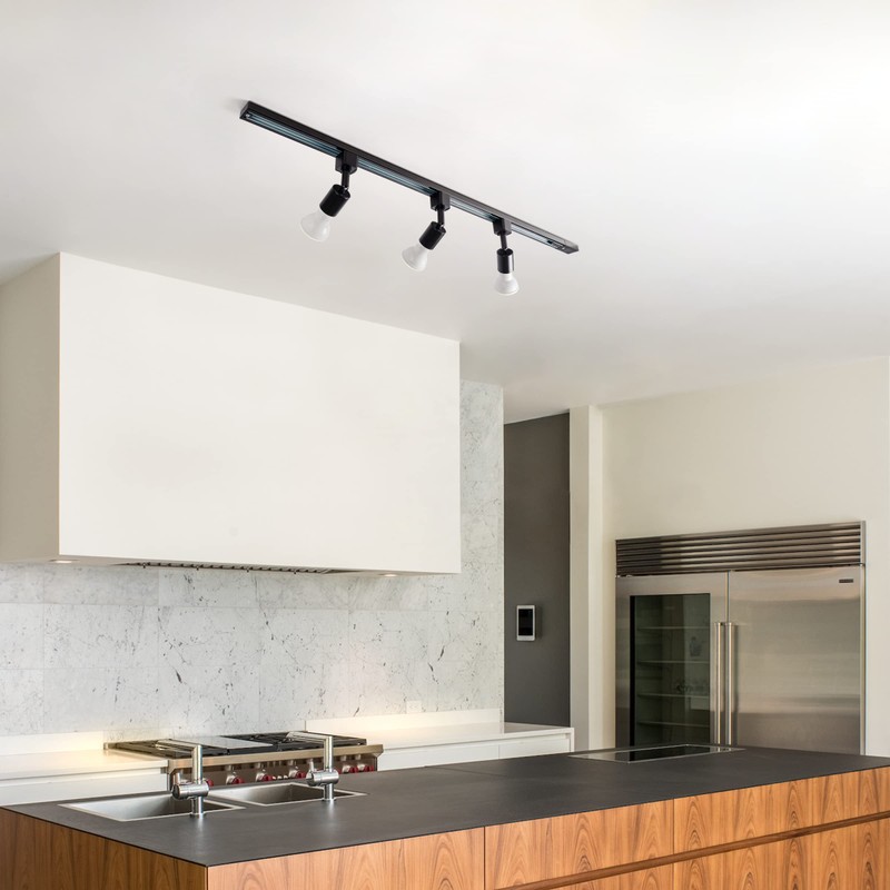 mirrea H Type Track Lighting Head to E26 Medium Screw