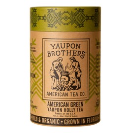Yaupon Brothers American Green Yaupon Tea - 16 Eco-Friendly Organic Green Tea Bags Crafted from Antioxidant Rich Yaupon Organic Leaves - Caffeinated in Fiber Bags