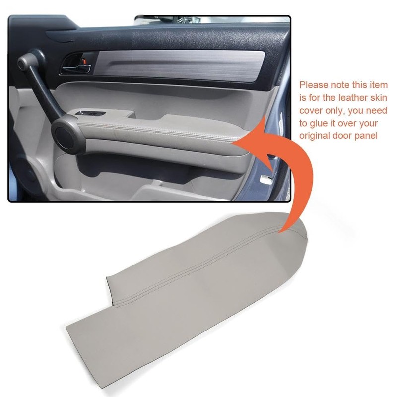 DOTCOM Leather Front Door Panels Armrest Cover Compatible with Honda