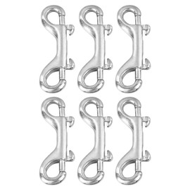 6Pcs Double End Snap Hook Stainless Steel Multifunctional Double Ended Bolt Snap Hook for Home Farm