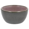 BITZ 10cm Diameter Stoneware Bowl Snack Bowl Grey/Light Red