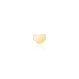 Mia Gioielli - Nose jewellery, nose studs piercing 18ct gold Heart, hypoallergenic, F-08640-0G00