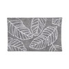 Fusion - Grey Leaf Bath Mat (50 x 80cm) -