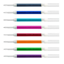 Pentel Energel LR7 BL77/BL57/BL37 Refill 0.7mm 8 Colours - Black, Blue, Red, Green, Orange, Pink, Sky Blue, Purple