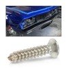 G-PLUS Chrome Headlight Bezel Marker Grille Trim Screws Kit Chrome