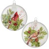 Raz Imports 2021 Yuletide Birds 5-inch Cardinal Disc Ornament, Assortment