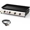 ADREAK 4 Burner Flat Top Grill, 30 Inch Stainless Steel