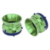 1 Pair NAB Hub Adapters Polished Aluminum Alloy Universal Loading