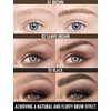 Anglicolor Lapiz De Cejas,Delineador de Cejas LíQuido,Cepillo Cejas Secado Rápido,Efecto