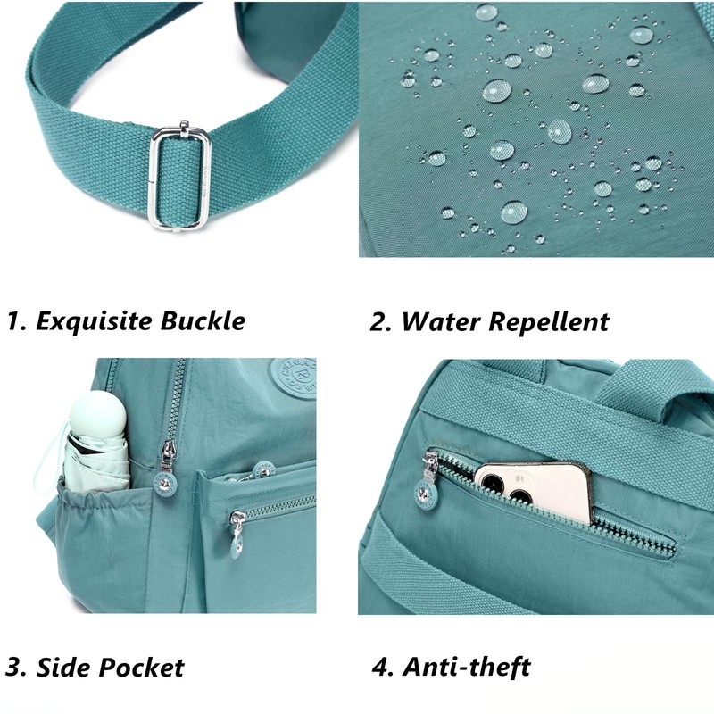 Backpack Purse for Women Ladies Nylon Bag Casual Daypack Travel