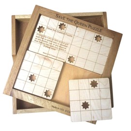 Save The Queens - Wood Brain Teaser Puzzle