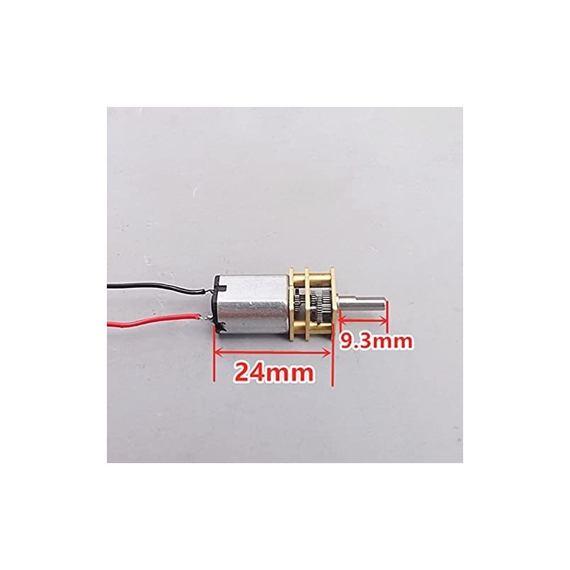 Acxico 3Pcs Mini Micro N20 Gear Motor DC 3V-6V Slow