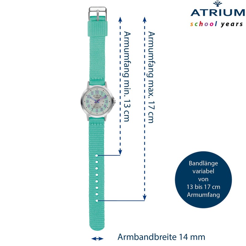 Atrium A46-13 Children's Watch Girls Analogue Quartz Extra Clear with