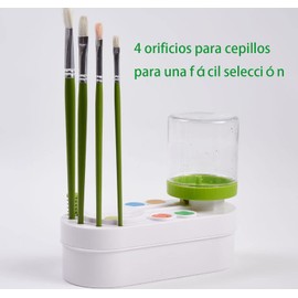 NELAPARO Limpiador de Pinceles de Pintura, Suministros de Arte, Limpiador de Pinceles de Pintura para Artista, Enjuague de Pinceles de Pintura para, Acuarela y Pinturas a Base de Agua