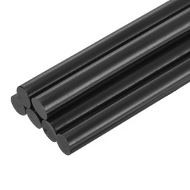 sourcing map 6pcs Mini Hot Glue Sticks for Glue Gun 11mm x 100mm Large Glue Sticks, Black