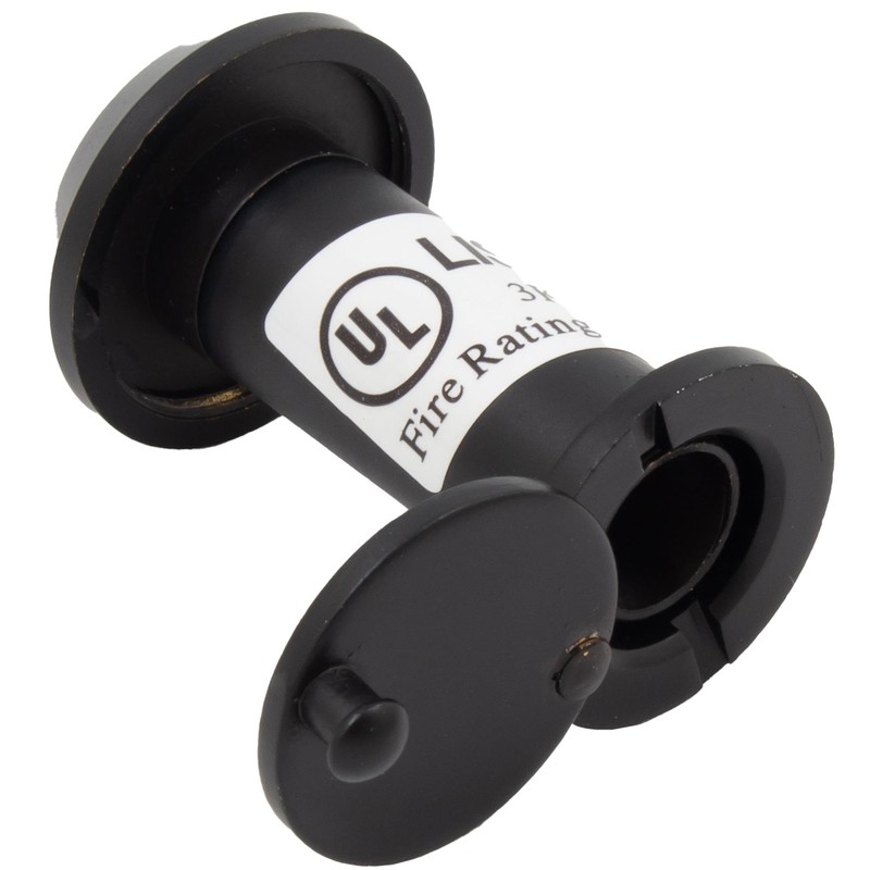 Stone Harbor Hardware UL-Rated Door Viewer with Cover, 180 Degrees,