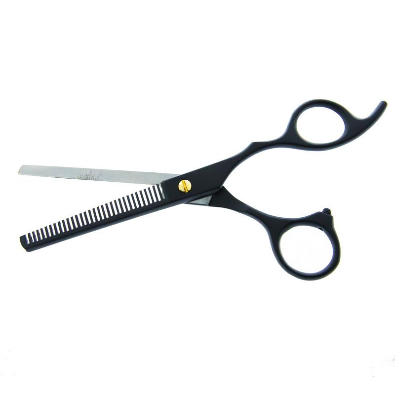 Estuche De Tijeras Para Estilista Barber Peluquero Aashta 6" (Negro)