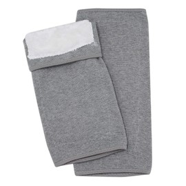 1 par de rodilleras con forro polar cálido para hombres y mujeres, calentador de piernas de algodón térmico para aliviar el dolor de artritis, yoga