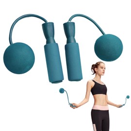 Adult Jump Rope - Weighted Skipping Rope Cordless,Training Jumping Ropes with Ball, Skipping Ropes for Men, Women, Kids