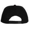 4sold Snapback hat with Raised 3D Embroidery J Black