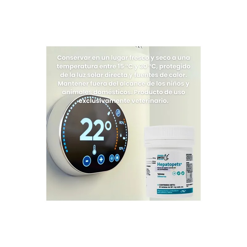 Hepatopets 60 Tab. Silimarina Hepatoprotector Y Antioxidante