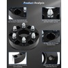 ECCPP 4X 1.5in 6x5.5 to 6x120 Wheel Adapter for Chevy