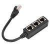 RJ45 Ethernet Adapter Cable Extension Function 1 to 3 Port