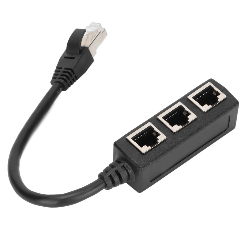 RJ45 Ethernet Adapter Cable Extension Function 1 to 3 Port