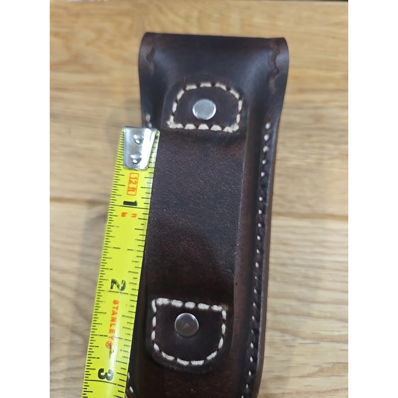 Leather Blades Buck 110 custom leather knife sheath. Tooled. Indian