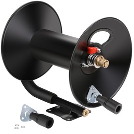 WYNNsky Manual Hose Reel, Suitable for 100FT Air Compressor Hose with 1/4’’ NPT Threads