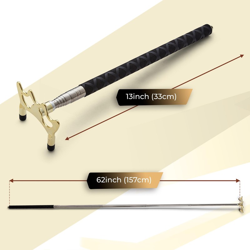 Cue-King Telescopic Bridge Stick with Premium Handle, Pool Accessories, Snooker