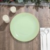 Tableclothsfactory 10 Pack | 10" Glossy Sage Green Round Plastic