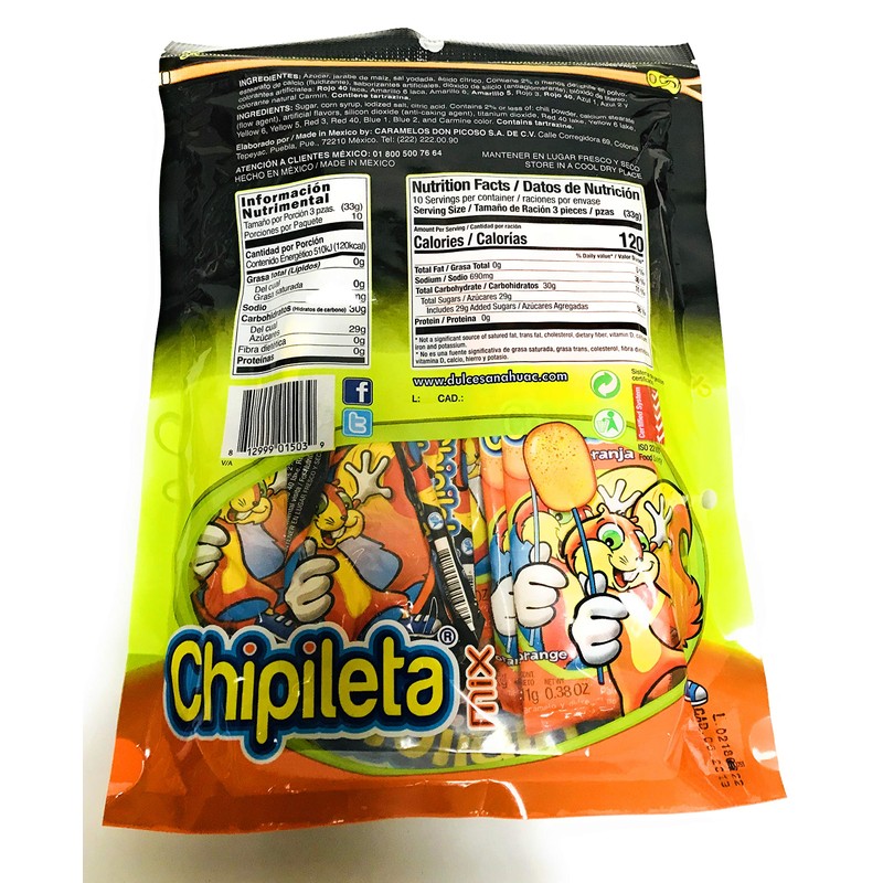 Chipileta Mix Chipoleta Mix Lollipop and hot candy powder