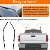MIYIMORE 2PCS Rear Roof Drip Molding Trim Seal Kit, Compatible