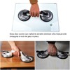SOLUDE 2 Pack Glass Suction Cup,Aluminium Heavy Duty Vacuum Lifter