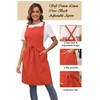 Nanxson Women's Apron Cotton Linen Bib Cooking Apron Kitchen Apron