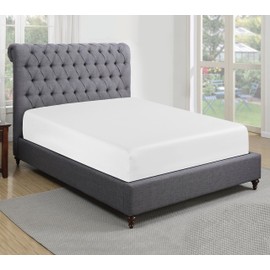 Sapphire collection 200 Thread Count 100% Egyptian Cotton Fitted Sheet (Single, White)