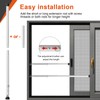 Sliding Door Lock,17" - 51" Sliding Door Security Bar Heavy
