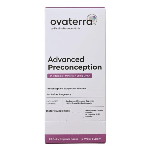 Vitaminas Ovaterra DHEA – Apoyo Reproductivo Femenino – 168 Cápsulas
