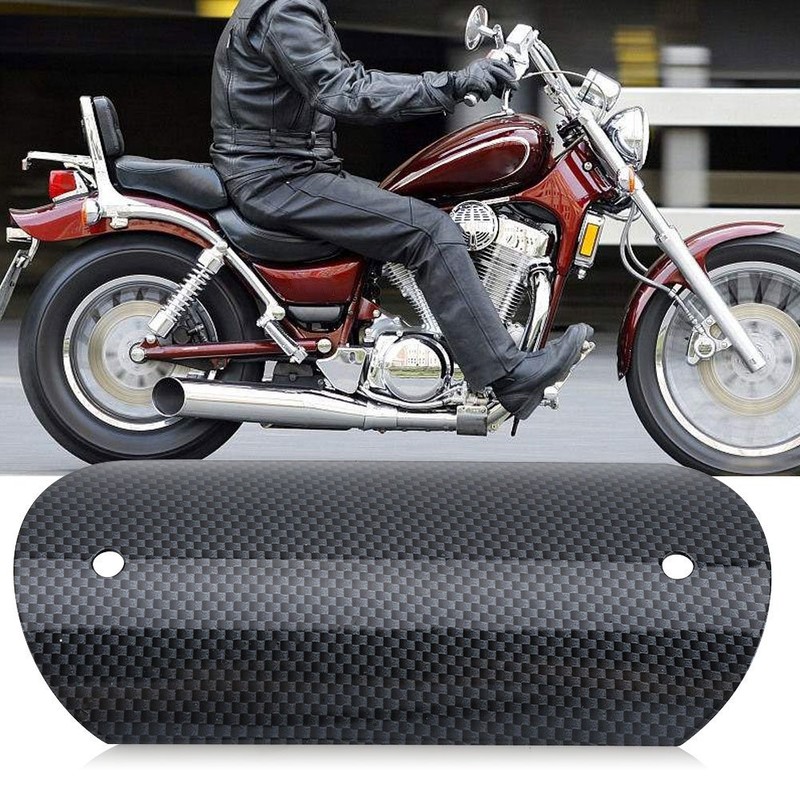 Keenso Universal Stainless Steel Motorcycle Exhaust Pipe Protector Centre Pipe