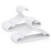Baseca Kids Plastic Hangers 30 Pack, White Baby & Toddler