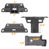 DYSO 2" Shackle Hitch Receiver + Rear Hitch Mount For
