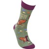Primitives by Kathy Socks - Anti-Social Butterfly, One Size, Unisex,
