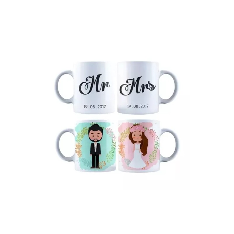 Like Shop 50 Tazas Personalizadas Recuerdo Para Boda