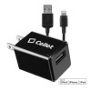 CELLET Single USB Wall Charger, Lightning USB Cable & Folding